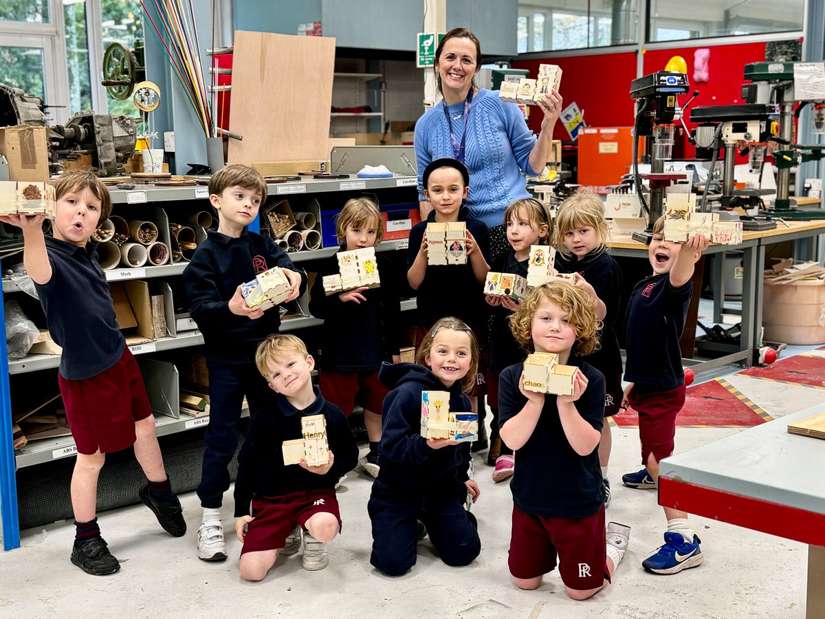 Year 1 were very excited to show off their first tech project with Miss Nicholson this morning – and are now the proud owners of their very own pen pots! #portregis #steameducation #preprep #dorset