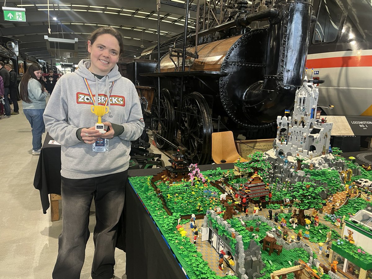 Another winner from the weekend - Maxine’s brilliant zoo model was voted best model by other exhibitors! #lego #shildonbrickshow #legoshow #legofans