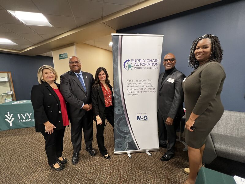 Getting ready start our Women in Apprenticeship Accelerator at Ivy Tech Community College Lawrenceburg. A privilege to have Richard Paulk, Commissioner of Indiana Department of Workforce Development join this important discussion!  <a href="/mstrategy/">Manhattan Strategy</a> #NAW2024