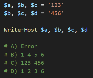 dfinke's tweet image. PowerShell Question / Quiz
What is the output of the following PowerShell code and why?
#powershell #powershellquiz #developer #scripter