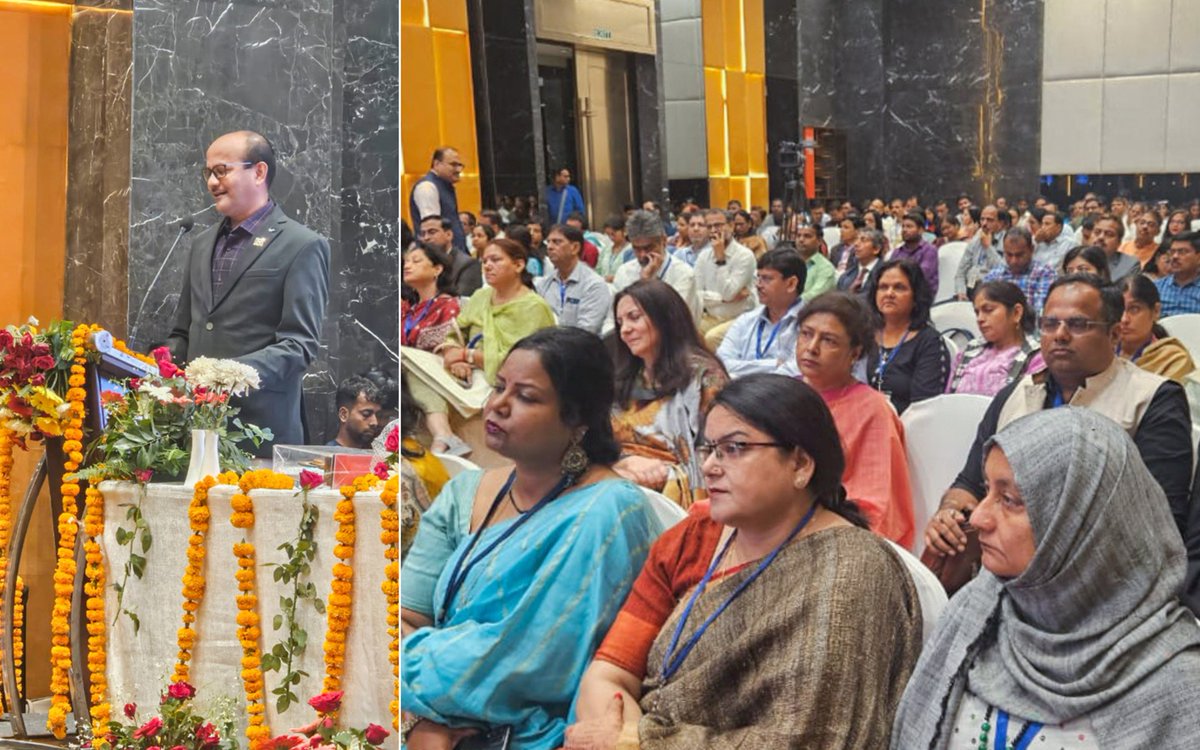 PSIIndia's tweet photo. Mukesh Kumar Sharma, ED, PSI India, emphasized the importance of inclusive health planning and implementation at the International Conference on Population and Development (#ICDP) 2024 in Lucknow. He stressed that equal access to quality healthcare for all is crucial, bridging the gaps between urban and rural #populations, as well as socio-economic disparities.

@SJNMPGCollege @tciurbanhealth @GatesJHU @BMGFIndia @usaid_india @BayerIndia @EliLillyandCo @PSIimpact @HCL_Foundation @CII4nr @CIFFchild @learning4impact @fprhknowledge @PSIIndia #PSIIndia #EliLillyIndia #Healthcare #Population #Development #Healthcare4All #UrbanRuralPopulation #ICDP2024
