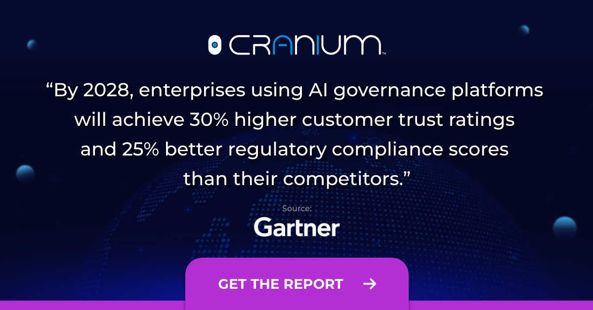 #CraniumAi has been included in the recent #Gartner report "Top Strategic Technology Trends for 2025: AI Governance Platforms"

Read the full report: hubs.li/Q02YfWmT0