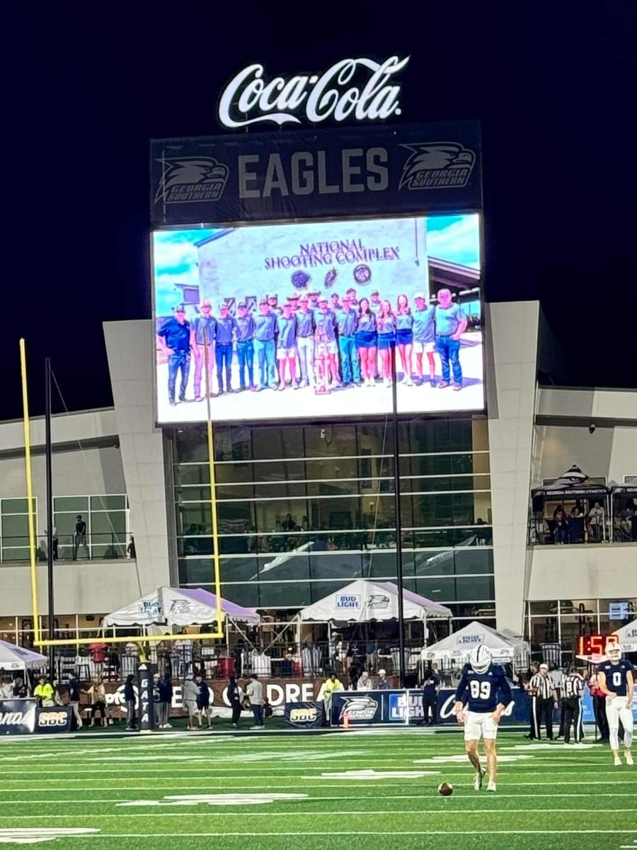 WingClayNation's tweet image. Georgia Southern Clay Target Team gets 2024 ACUI/SCTP National Championship rings Saturday night at Paulson Stadium.  The Eagles won the All-American DII title and are the 2024 All-Division (106 teams) American Skeet National Champions.  GATA &amp;amp; HAIL Southern!