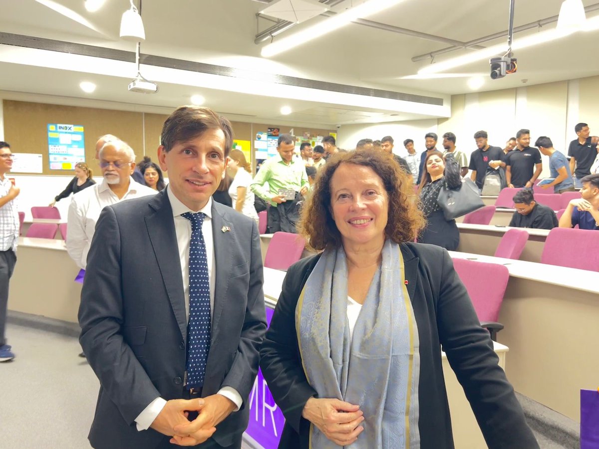 🤝 Glad to welcome in Mumbai <a href="/SylvieBermann/">Sylvie Bermann</a>, my former Ambassador when I was posted at the EU 🇪🇺. She is now President of the World Nuclear Exhibit. Looking forward to deepen our 🇮🇳🇫🇷 partnership in the nuclear industry!