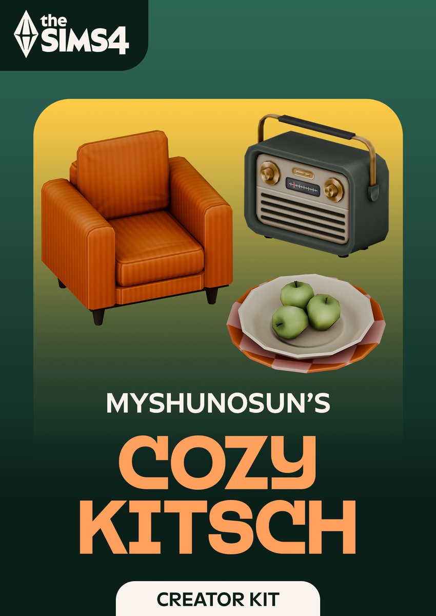 Thanks to the #EACreatorNetwork, I'm GIVING AWAY one code for the #CozyKitsch Creator kit , for PC/Mac !

To Enter :
✨Follow me <a href="/kikoibuilds/">kikoibuilds</a>

🌟Like &amp; RT this tweet.
💖Enter before December 1st

Good luck! 💚😍🥰
