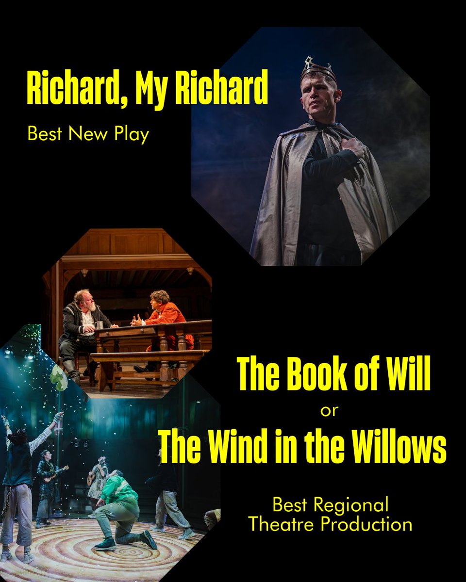 Shakespeare North Playhouse (@shakespearenp) on Twitter photo The nominations for the <a href="/WhatsOnStage/">WhatsOnStage</a> awards are open and we'd be be incredibly grateful if you’d consider nominating our work.
Since these awards are decided by audiences, your support makes all the difference 💛
Click here to nominate us 👇
awards.whatsonstage.com/25th-annual-wh… The nominations for the <a href="/WhatsOnStage/">WhatsOnStage</a> awards are open and we'd be be incredibly grateful if you’d consider nominating our work.
Since these awards are decided by audiences, your support makes all the difference 💛
Click here to nominate us 👇
awards.whatsonstage.com/25th-annual-wh…