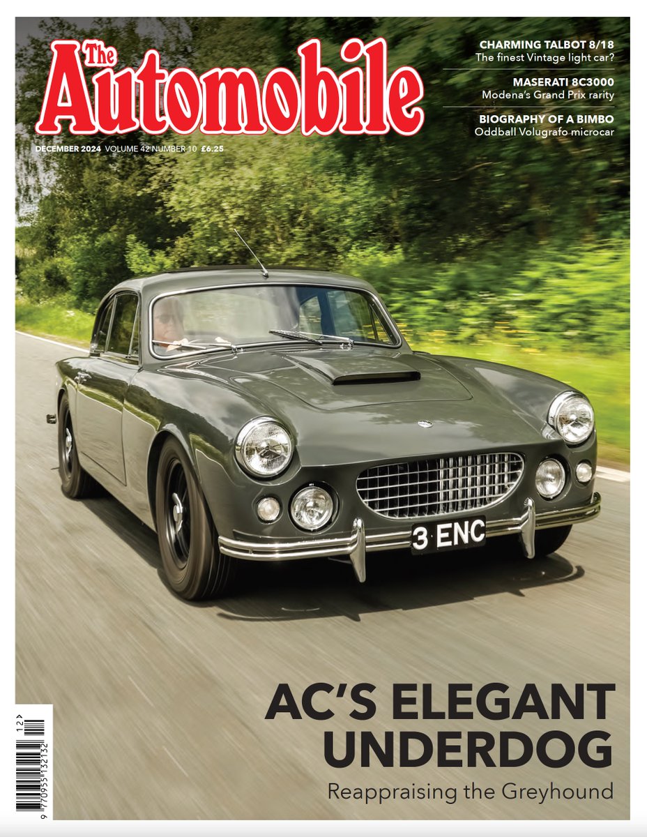 AC Greyhound, Maserati 8C3000, Talbot 8/18, Volugrafo Bimbo, Rolls-Royce 20/25, an interview with 'Mr HRG' Ian Dussek and a look at the career of pioneer racer Théodore Pilette are just some of the fascinating stories you'll find in our December issue, out now