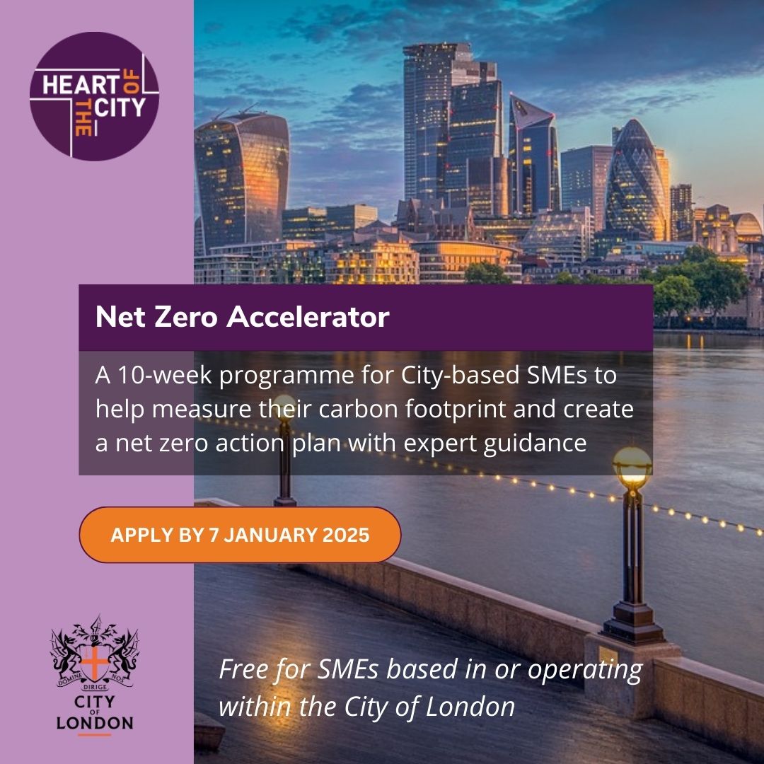 Heart of the City (@hotc_uk) on Twitter photo Thank you to <a href="/citylordmayor/">Lord Mayor of London, Alastair King</a> for helping to raise awareness of our new Net Zero Accelerator programme - funded by <a href="/cityoflondon/">City of London</a> to help City-based SMEs to get started on their net zero journey 🌱Apply by 7 Jan 2025 > theheartofthecity.com/climate-course/ Thank you to <a href="/citylordmayor/">Lord Mayor of London, Alastair King</a> for helping to raise awareness of our new Net Zero Accelerator programme - funded by <a href="/cityoflondon/">City of London</a> to help City-based SMEs to get started on their net zero journey 🌱Apply by 7 Jan 2025 > theheartofthecity.com/climate-course/