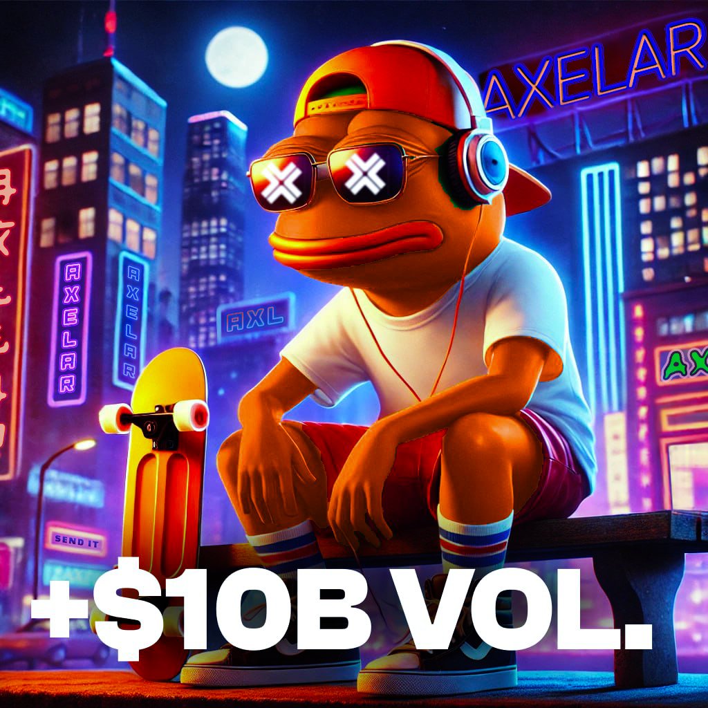 Axl_Ecosystem's tweet image. Huge milestone update for our Ecosystem 🧡

✴️ Value transfer HIT $10 BILLION+ in cross-chain volume via @axelar ✴️

The multichain stands strong! View stats on axelarscan.io 🟠 🦾