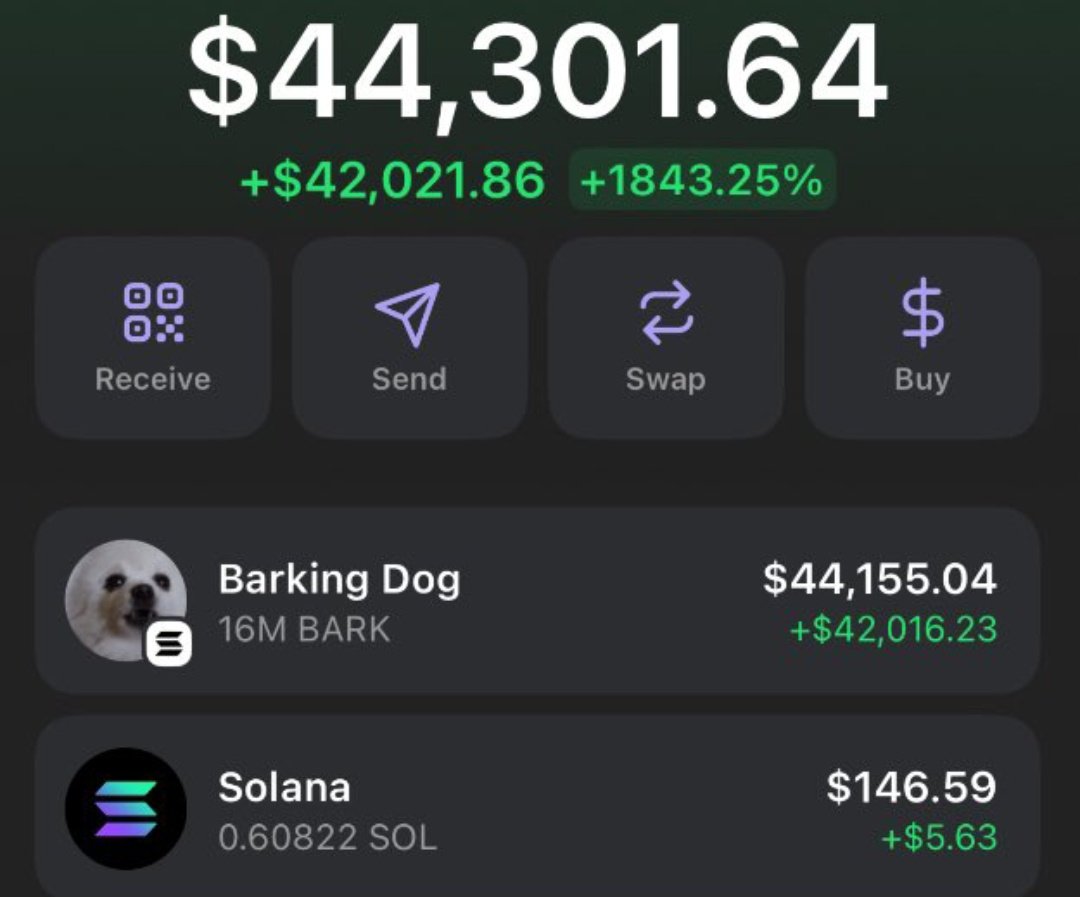 $BARK again, we made good money. Now it's time to distribute. 🏦

Leave your #Solana wallet address in the comments. 🤩