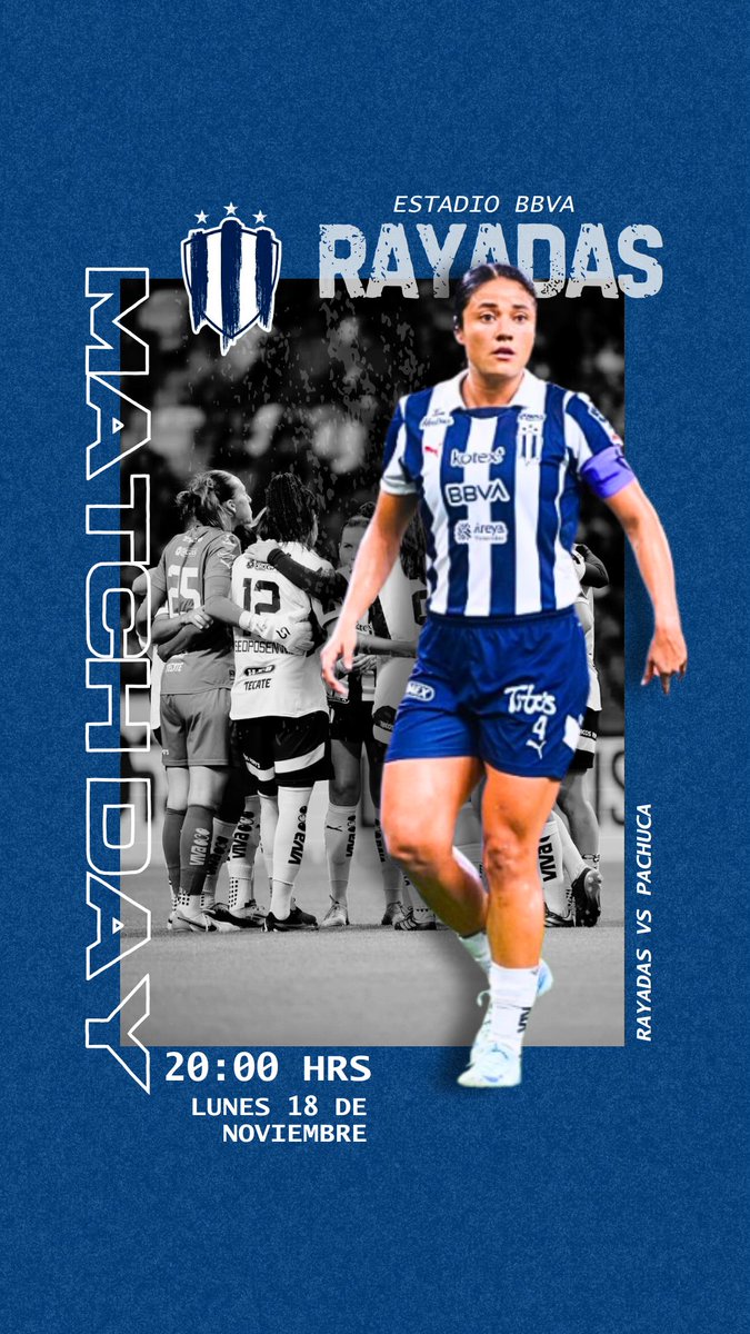 Supercorp23's tweet photo. ¡Hoy juega el  Ⓜ️onterrey!
       Rayadas vs Pachuca 
📆Lunes 18 De Noviembre 
⌚20:00 Hrs
🏟️ESTADIO BBVA 
📺 Canal 9 | VIX |

¡VAMOS RAYADAS! 🔵⚪
#RayadasXElBi https://t.co/5jaLB1aYVY