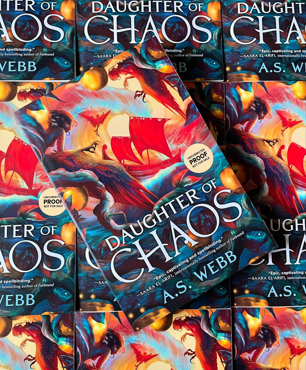 A.S. Webb (updates only) (@webbandpen) on Twitter photo The US proofs of #DaughterofChaos have arrived! 💙This cover is an actual scene from the book, illustrated by the brilliant <a href="/Illustratom/">Tom Roberts</a>
Goodreads are currently running a giveaway until Nov 30 (US&Canada only). Enter through link in bio.
⚔️Coming Jan 14⚔️ The US proofs of #DaughterofChaos have arrived! 💙This cover is an actual scene from the book, illustrated by the brilliant <a href="/Illustratom/">Tom Roberts</a>
Goodreads are currently running a giveaway until Nov 30 (US&Canada only). Enter through link in bio.
⚔️Coming Jan 14⚔️