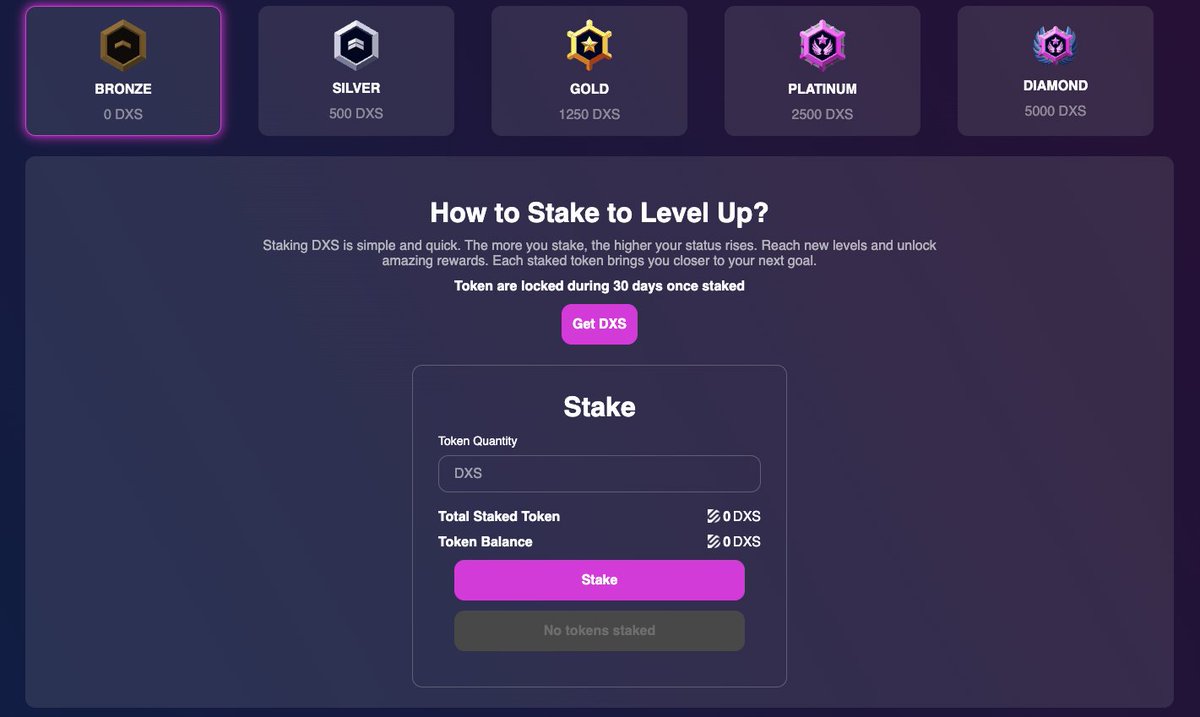 Decentrashop's tweet image. 💎 Unlock exclusive benefits with our loyalty program ! Stake DXS and level up your shopping rewards🚀

#CryptoRewards #DecentralizedLoyalty