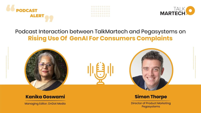 Rising Use Of GenAI For Consumers Complaints with Pega's Simon Thorpe #ai #genai #customerservice #cx pe.ga/48TQlTO