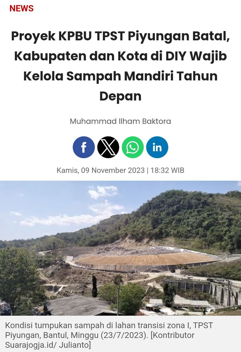 titiknol_jogja's tweet image. Bagus, seret ke pengadilan oknum yg tidak becus mengelola TPST Piyungan, membatalkan KPBU dan menutup TPA Rgeional tanpa memberi solusi hingga hari ini... 😎🤡
Tambah satu lagi pemain sandiwara daerah istimawut ini...🤣