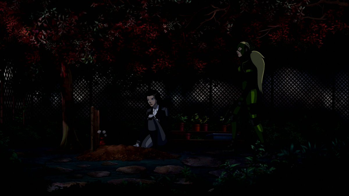 worldsfinest's tweet photo. The Young Justice episode "Secrets" debuted on this day (Nov. 18) in 2011. Written by Peter David and directed by Jay Oliva, and considered one of the show's best outings, Artemis and Zatanna find themselves mercilessly hunted the mysterious Harm on Halloween Night! #YoungJustice https://t.co/8g7LjmTFWK