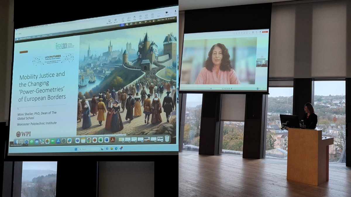 ISS21 (@iss21ucc) on Twitter photo Prof <a href="/maggieoneill9/">maggie oneill #CeaseFireNow</a>, Director of <a href="/ISS21UCC/">ISS21</a> and #CollectiveSocialFutures introduces Prof <a href="/MimiSheller/">Mimi Sheller</a> for her keynote speech 'Mobility Justice and the Changing 'Power-Geometries’ of European Borders' at the launch of the #EUROBORDERWALKS project <a href="/UCC/">UCC Ireland</a> Prof <a href="/maggieoneill9/">maggie oneill #CeaseFireNow</a>, Director of <a href="/ISS21UCC/">ISS21</a> and #CollectiveSocialFutures introduces Prof <a href="/MimiSheller/">Mimi Sheller</a> for her keynote speech 'Mobility Justice and the Changing 'Power-Geometries’ of European Borders' at the launch of the #EUROBORDERWALKS project <a href="/UCC/">UCC Ireland</a>