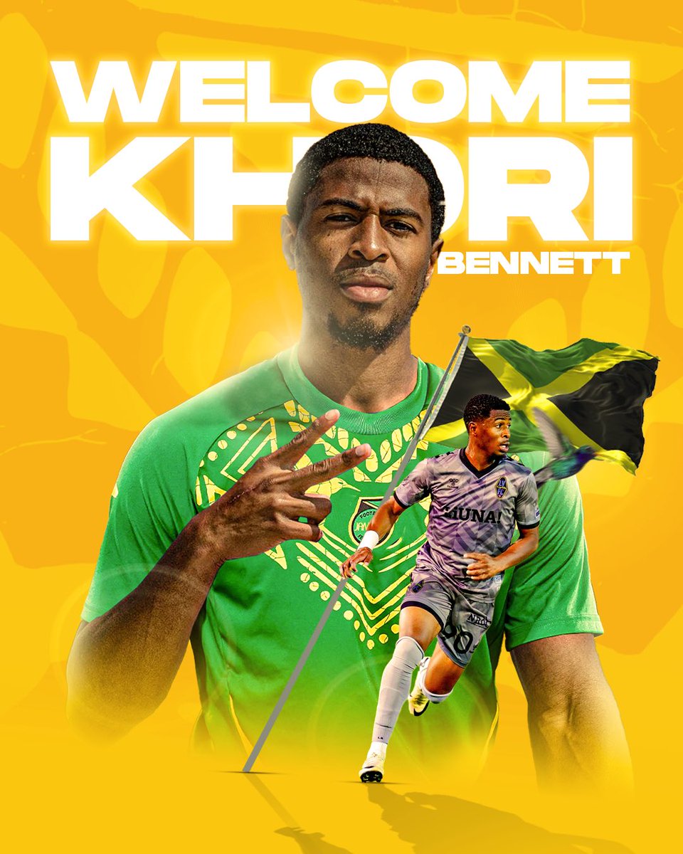 Official J.F.F (@jff_football) on Twitter photo Welcome, <a href="/khoribennett/">Khori Bennett</a>
Khori is now a Reggae Boyโผ๏ธโจ๐ฏ๐ฒโฝ๏ธ
Help us welcome him ๐๐พ๐ฏ๐ฒ Welcome, <a href="/khoribennett/">Khori Bennett</a>
Khori is now a Reggae Boyโผ๏ธโจ๐ฏ๐ฒโฝ๏ธ
Help us welcome him ๐๐พ๐ฏ๐ฒ