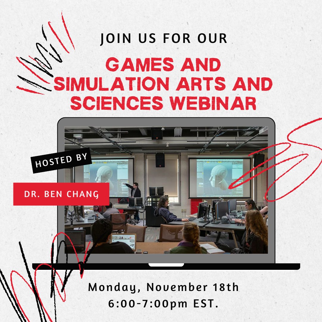 RPI_HASS's tweet image. Dreaming of an exciting career in #gamedev? There’s no better place to learn than at Rensselaer Polytechnic Institute. Join us TONIGHT on Zoom from 6-7 for an overview webinar hosted by Dr. Ben Chang. Register at the link in our bio! #gamedevelopment #learngamedev #gameart