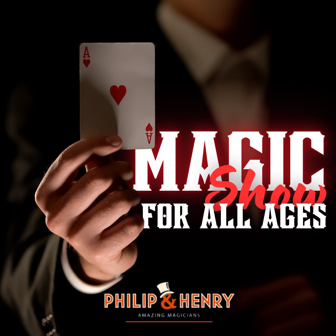 pandhmagic's tweet image. Bring everyone together for a magical experience that amazes all ages! ✨🎩 Our show is designed to captivate kids, adults, and everyone in between. Perfect for any celebration—book today and let the magic begin!
philipandhenry.com
#MagicForEveryone #FamilyFun #PHMagic