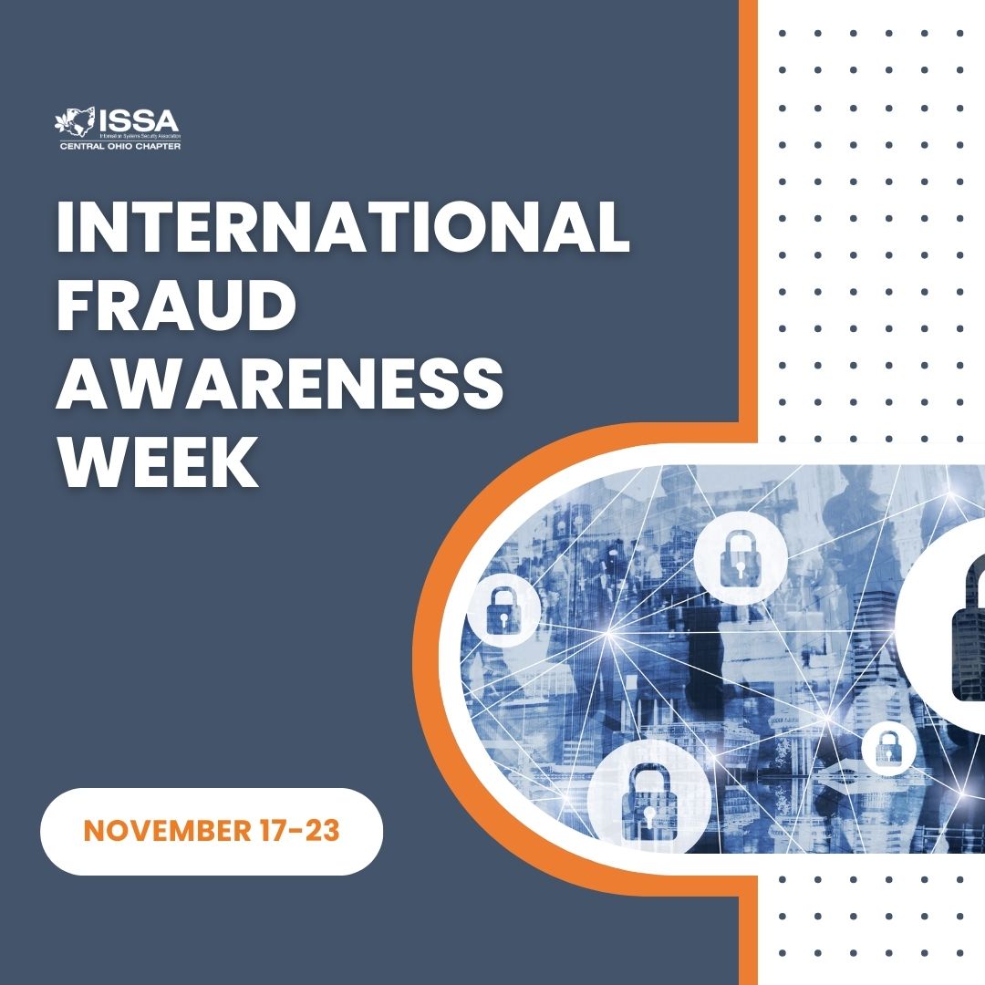 🔐International Fraud Awareness Week: a global effort to minimize the impact of fraud by promoting anti-fraud awareness and education.

How are you recognizing International Fraud Awareness week? Let us know in the comments!

#FraudAwarenessWeek #Cybersecurity #FightFraud #COISSA