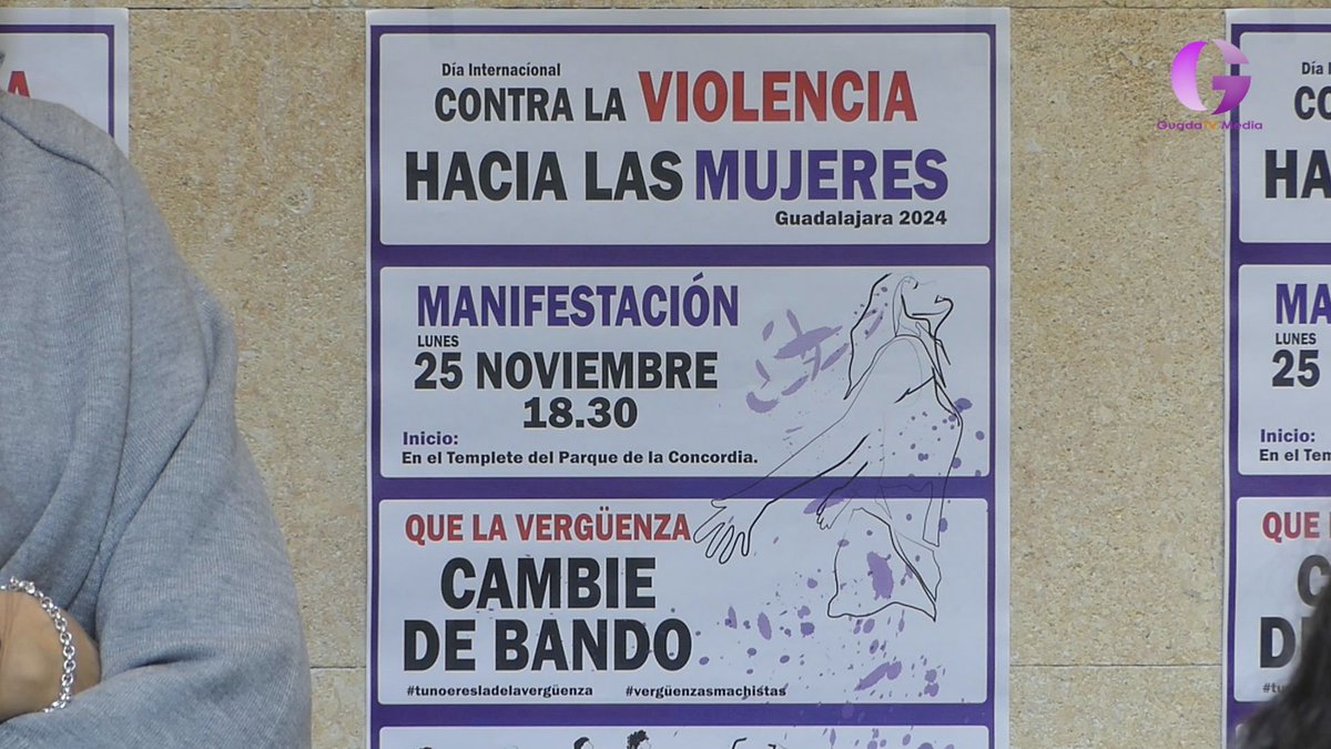 La manifestación del 25N saldrá de la Concordia a las 18,30 horas, para culminar en la Plaza Mayor. + noticias en guadatvmedia.tv
acortar.link/J1xfBI

<a href="/RedFeministaGU/">Red Feminista de Guadalajara, Ni Un Paso Atrás</a>  <a href="/siemprevivasrum/">SIEMPREVIVAS</a> @CCOOGuadalajara <a href="/ugtguadalajara/">ugtguadalajara</a> <a href="/GuadalajaraAyto/">Ayuntamiento de Guadalajara</a>