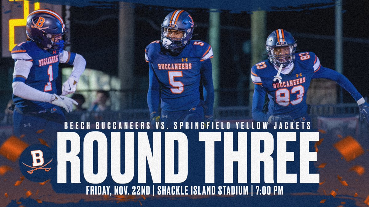 🏝️ROUND THREE🏝️
🆚 - Springfield Yellow Jackets
🗓️ - Friday, Nov. 22nd
📍 - Shackle Island Stadium
⏰ - 7:00 PM
🎟️ - gofan.co/event/2280121?…

#DrawYourSwords⚔️