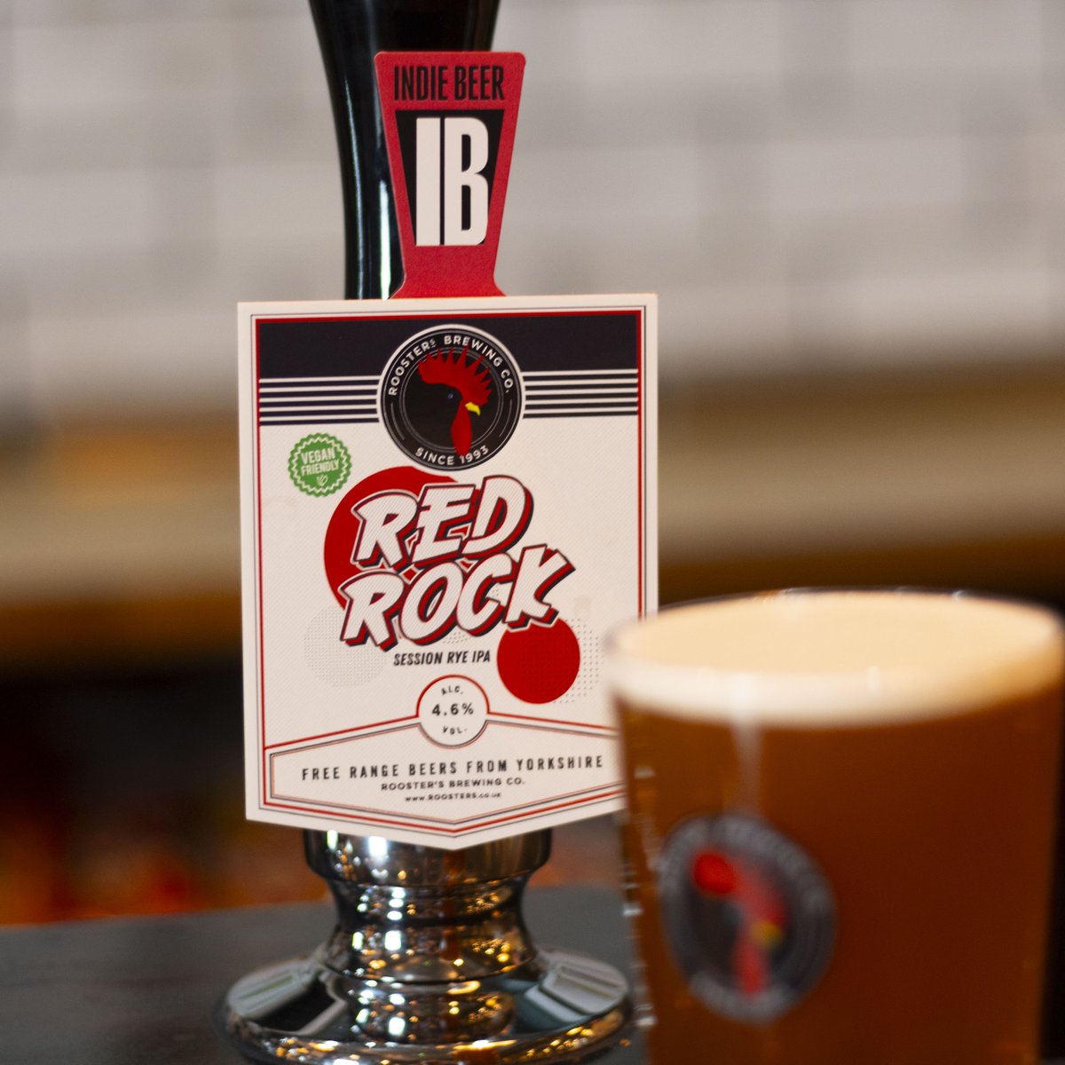 🔴 Red Rock

This smooth &amp; sessionable Rye IPA is available now in cask, keg, &amp; can!

📦 If you're in the trade &amp; want to stock up, head over to: roosters.co.uk/pages/in-the-t… 🍺