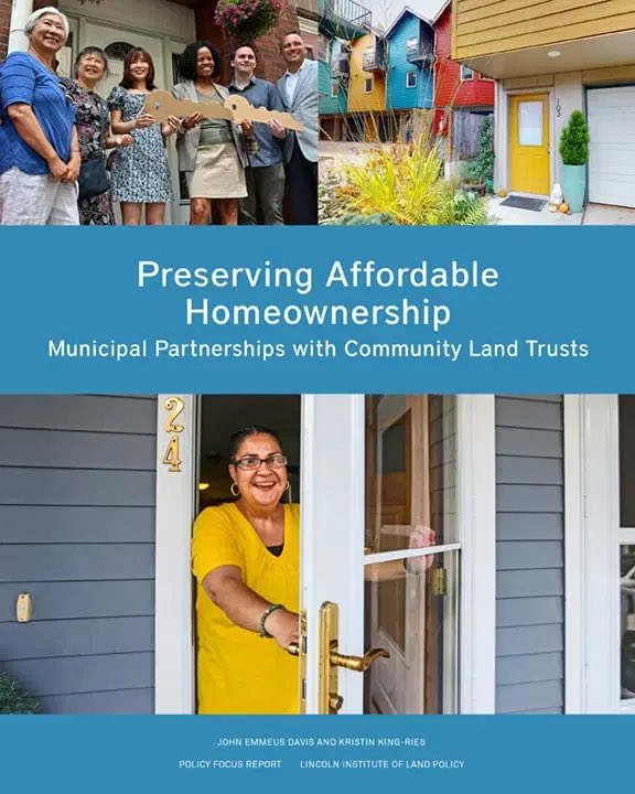 New report from the <a href="/landpolicy/">Lincoln Institute of Land Policy</a> on Community Land Trusts Preserving Affordable Homeownership. Free download available here! tinyurl.com/3ev2s793