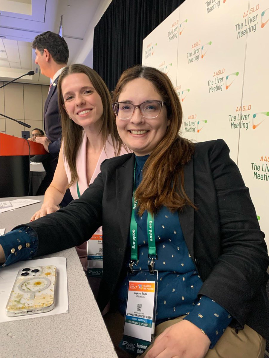 Rush Gastroenterology and Hepatology Fellowship (@rush_gi) on Twitter photo So proud of our 3rd year fellow <a href="/ZoePostMD/">Zoë Post, MD, MSc</a> and transplant hepatology fellow <a href="/aryannasousaMD/">Aryanna Sousa, MD, MPH</a> on their excellent presentations/arguments for the academic debate at The Liver Meeting! Great job! 👏🏻🤩 #TLM24 <a href="/AASLDtweets/">AASLD</a> <a href="/AASLDFoundation/">AASLD Foundation</a> So proud of our 3rd year fellow <a href="/ZoePostMD/">Zoë Post, MD, MSc</a> and transplant hepatology fellow <a href="/aryannasousaMD/">Aryanna Sousa, MD, MPH</a> on their excellent presentations/arguments for the academic debate at The Liver Meeting! Great job! 👏🏻🤩 #TLM24 <a href="/AASLDtweets/">AASLD</a> <a href="/AASLDFoundation/">AASLD Foundation</a>