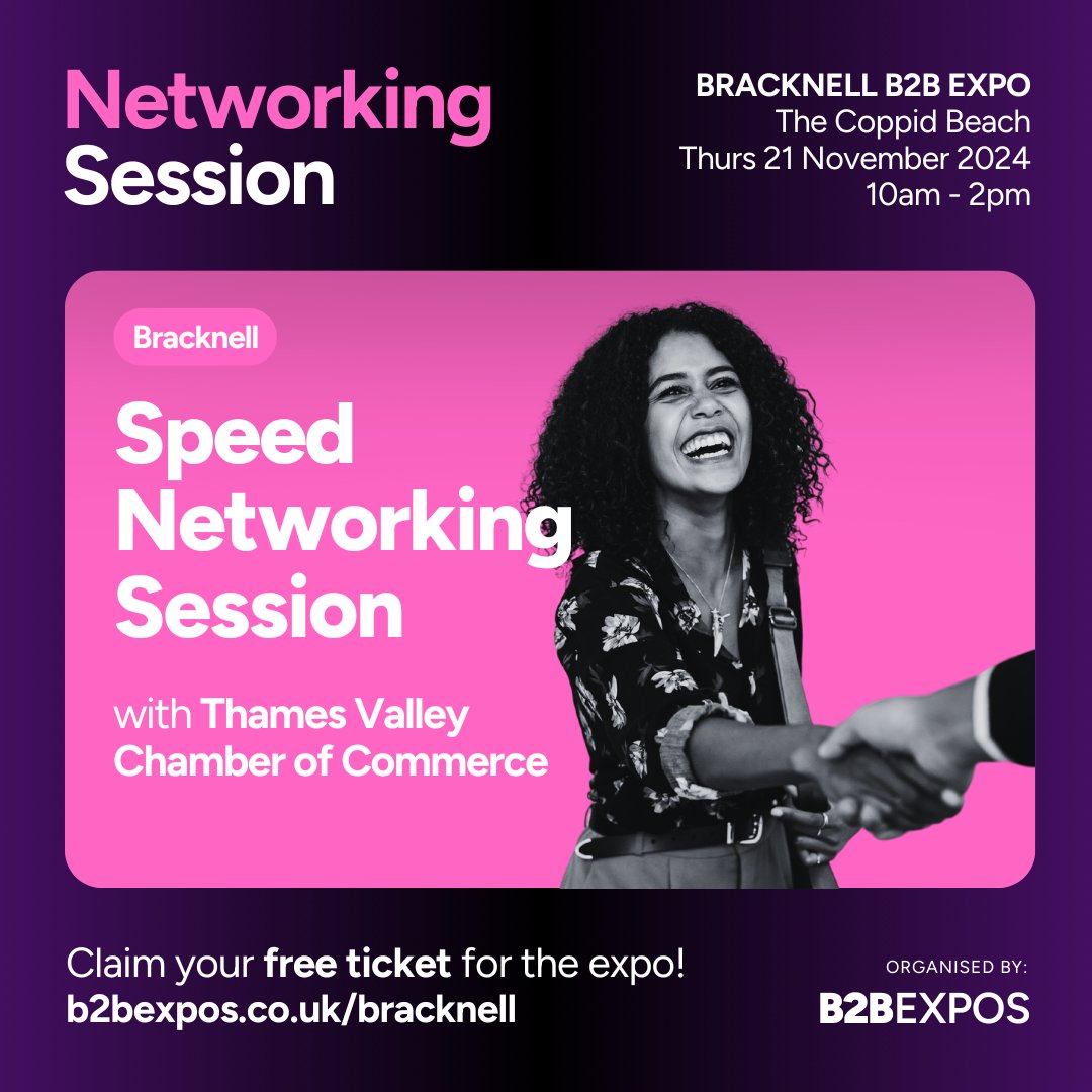 Excited to partner with the Bracknell Business Expo this Thursday. Join us at the Coppid Beech Hotel, Bracknell to learn about sales, marketing, innovation &amp; growth. Don't miss out! 🚀b2bexpos.co.uk/event/bracknel… #BracknellExpo #BusinessGrowth <a href="/B2BExpos/">B2B Expos</a>