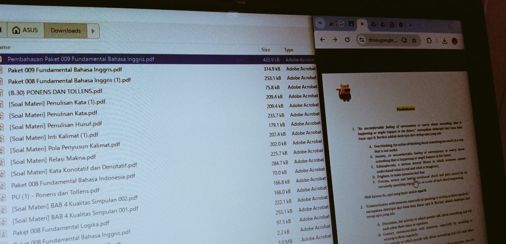 vocaseyy's tweet photo. Λ౨ৠ18-11-'24 #amiiprogres #studyprogres'π
todaiii!! sesuai jadwal yang aku buat, hari ini belajar litbing, aku nonton record kelas, mengerjakan aidrop bing+latsol bing, dan tadii ada mentoring alternatifa membahas soal kita mau naik level belajar.ππ»ββοΈπ₯ https://t.co/OCA3cLYXWS