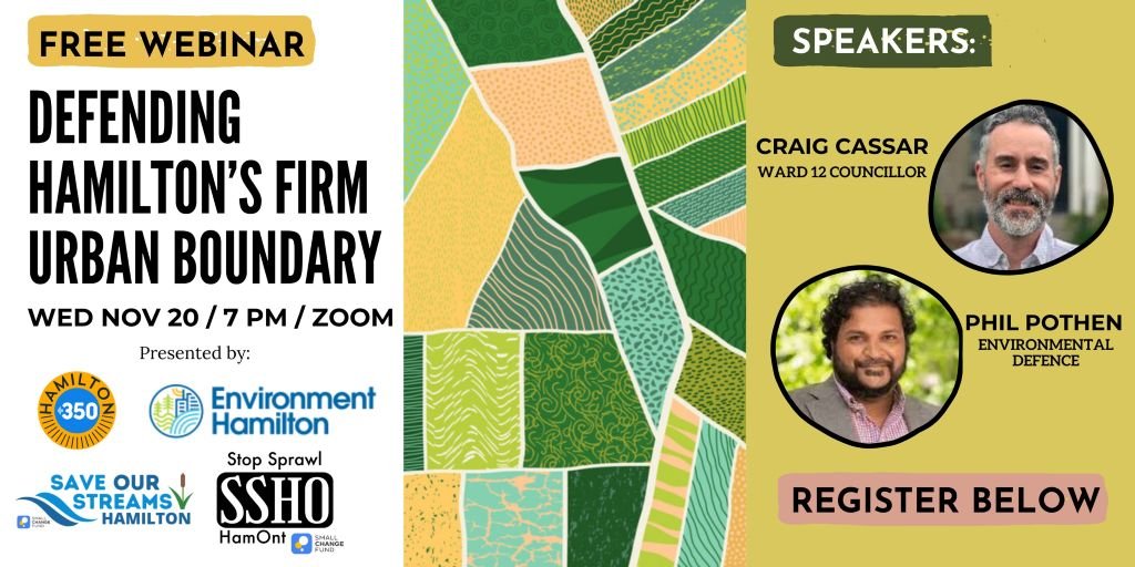 Last chance to register, sign up before Wednesday!

Webinar: Defending Hamilton's Firm Urban Boundary

zoom.us/webinar/regist…