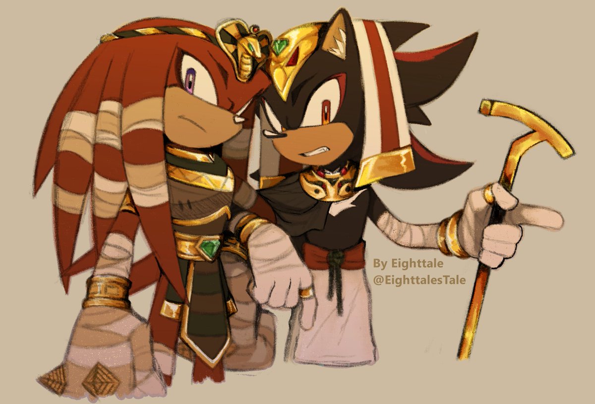 ❤️‍🩹☀️🖤
#KnucklesTheEchidna #ShadowTheHedghehog #Knuxadow #Shadknux