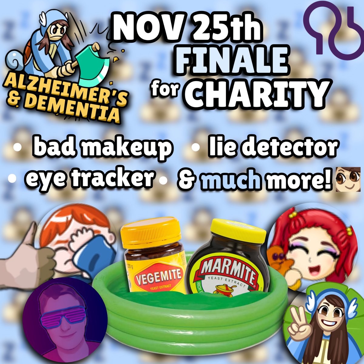 Toadie💤 (@toadiezzz) on Twitter photo Final charity hype for the finale!!🥳
A week today, starting at 12PM EST, we fire up our last fundraising stream for <a href="/alzassociation/">Alzheimer's Association</a>. We have some new shenanigans along side returning finale classics & if you've been to our finale before, you know it's a good time!
E X C I T E Final charity hype for the finale!!🥳
A week today, starting at 12PM EST, we fire up our last fundraising stream for <a href="/alzassociation/">Alzheimer's Association</a>. We have some new shenanigans along side returning finale classics & if you've been to our finale before, you know it's a good time!
E X C I T E