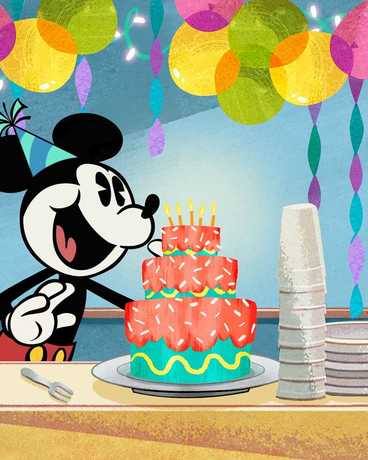 Participe da festa e deseje um feliz aniversário ao Mickey e à Minnie! 🥳🎂