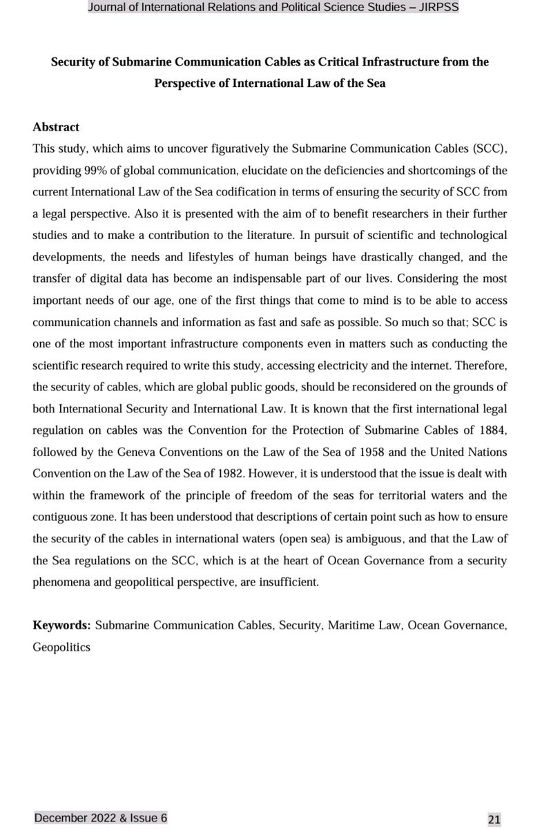 Ersin Elikoğlu (@ersinelikoglu) on Twitter photo <a href="/visegrad24/">Visegrád 24</a> ⚠️The Submarine Communication Cables, which function as the capillary veins of our planet and represent hidden geopolitical nerve points, will become increasingly critical within the security paradigms of the coming decades.
📎My article on the subject, for those interested... <a href="/visegrad24/">Visegrád 24</a> ⚠️The Submarine Communication Cables, which function as the capillary veins of our planet and represent hidden geopolitical nerve points, will become increasingly critical within the security paradigms of the coming decades.
📎My article on the subject, for those interested...