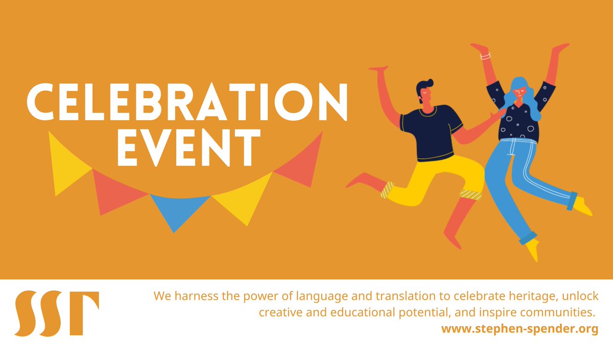 Join us THIS WEDNESDAY 20 Nov 6pm-7.30pm (GMT) to celebrate #SSTPoetryPrize2024 and a whole year of #CreativeTranslation at the Stephen Spender Trust!

Book free tickets at eventbrite.co.uk/e/stephen-spen…
#SSTPoetryPrize #PortugueseSpotlight