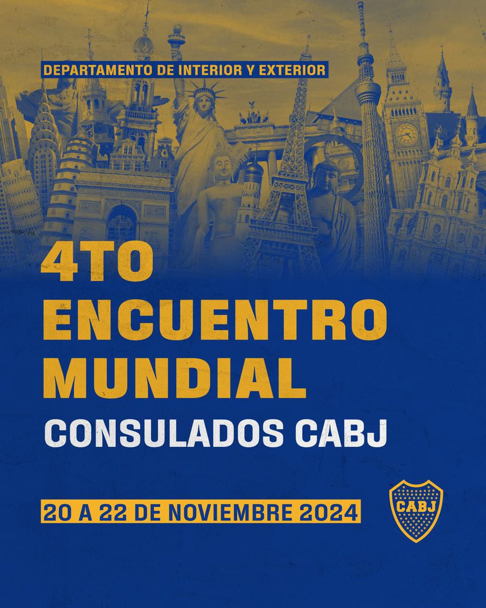 Se viene el 4to encuentro mundial de Consulados Boca Juniors y Mallorca estará representado por miembros de su CD 💙💛💙