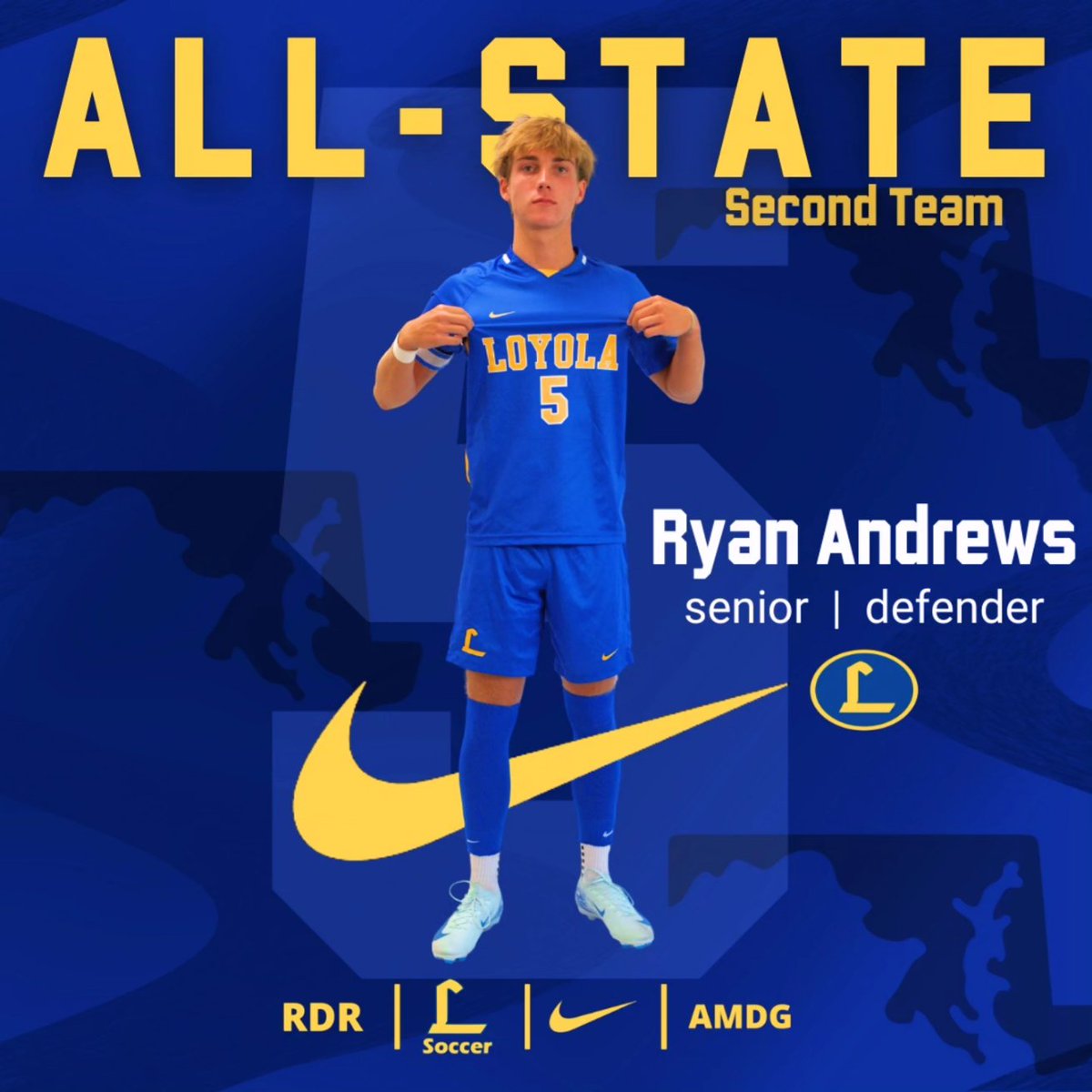 🚨 Post Season Awards for Our Dons! Congrats to these players for their ALL-STATE recognition! 
Sammie Walker: 1st Team
Dan Klink: 1st Team
Cal Lackner: 2nd Team
Ryan Andrews: 2nd Team
🔵🟡⚽️ #All-STATE #RDR #AMDG