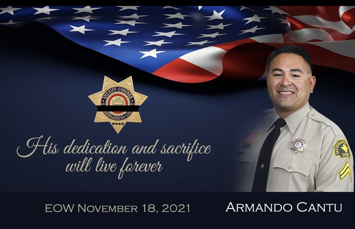 Detective Armando Cantu passed away on November 18, 2021, from a work-related illness. Detective Cantu was a 14-year veteran of the Sheriff's Department.
Prior to joining the Sheriff's Department, Detective Cantu served in the United States Marine Corps. He is survived by his