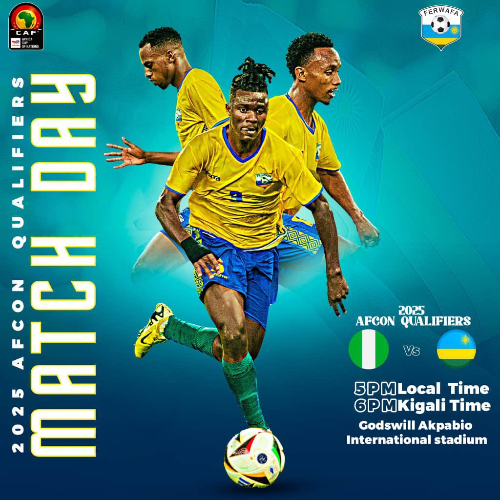 Go Rwanda 🇷🇼

<a href="/Rwanda_Sports/">Ministry of Sports | Rwanda</a> <a href="/FERWAFA/">Rwanda FA</a>