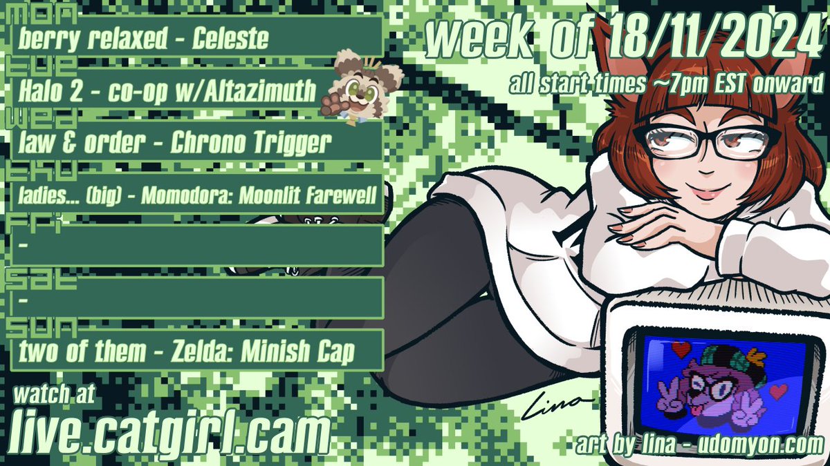 terathiel's tweet photo. schedule! still feat. @AltazimuthEE for halo co-op! I should be asleep already! see you there! https://t.co/1Pd8Ie0cVF