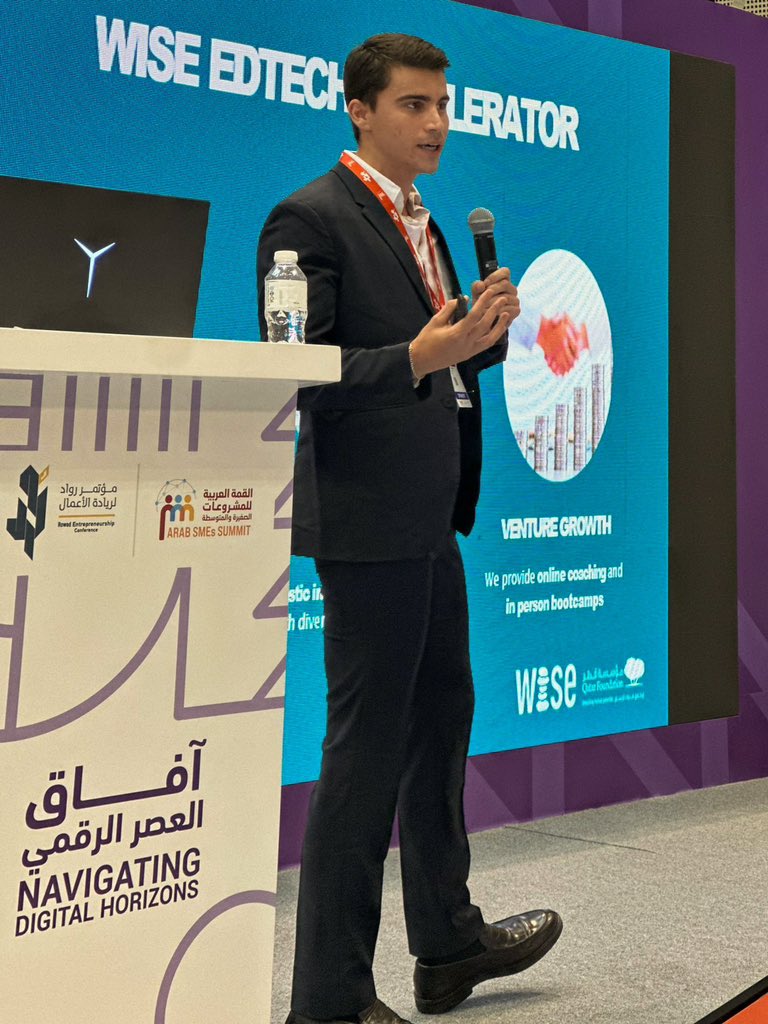 f_bartalucci's tweet photo. Glad to have spoken at this year’s Arab SMEs Summit organised by @UNESCWA &amp; @QDBQA discussing ways to support entrepreneurship and innovation in #MENA https://t.co/cBWgT6cLzm