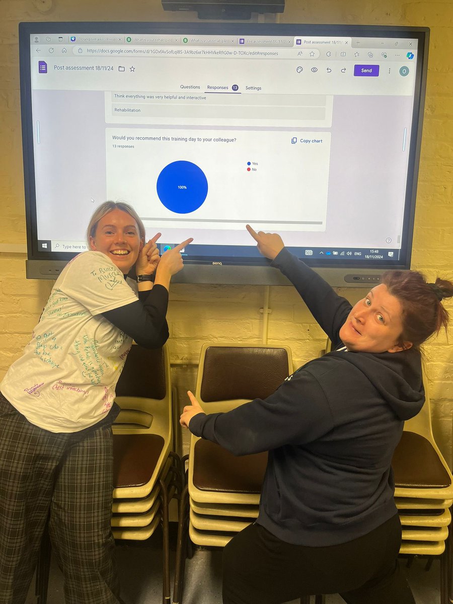 Clair Martin (She/Her) (@clairmcbain1) on Twitter photo Incredible achievement by <a href="/physiolivia_/">Liv Bennett</a> on developing a rehab training day for our nursing staff recieving 100% positive feedback on recommending!
Getting this agreed, on HELM
and pulling all the MDT together! 👏👏👏👏
Amazing support from <a href="/BlaireTowers/">Blaire Grace Towers</a> too
<a href="/uhltherapy/">uhltherapy</a> Incredible achievement by <a href="/physiolivia_/">Liv Bennett</a> on developing a rehab training day for our nursing staff recieving 100% positive feedback on recommending!
Getting this agreed, on HELM
and pulling all the MDT together! 👏👏👏👏
Amazing support from <a href="/BlaireTowers/">Blaire Grace Towers</a> too
<a href="/uhltherapy/">uhltherapy</a>