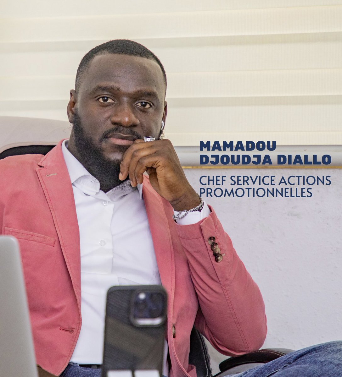 [ ONT NOMINATION ] 

Nous sommes heureux de vous présenter M. Mamadou Djoodja Diallo, notre nouveau Chef de Service des Actions Promotionnelles, précédemment Assistant Exécutif auprès de la Directrice Générale.

Fort de son expertise et de son engagement, M. Mamadou Djoodja