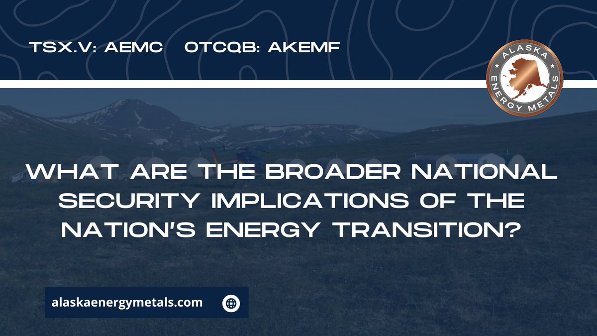 What are the broader national security implications of the nation’s energy expansion? 🔋

The energy expansion is shaping our future similar to how Industrial Revolution did. Securing critical mineral supply chains is crucial for U.S. economic growth and national security.

$AEMC