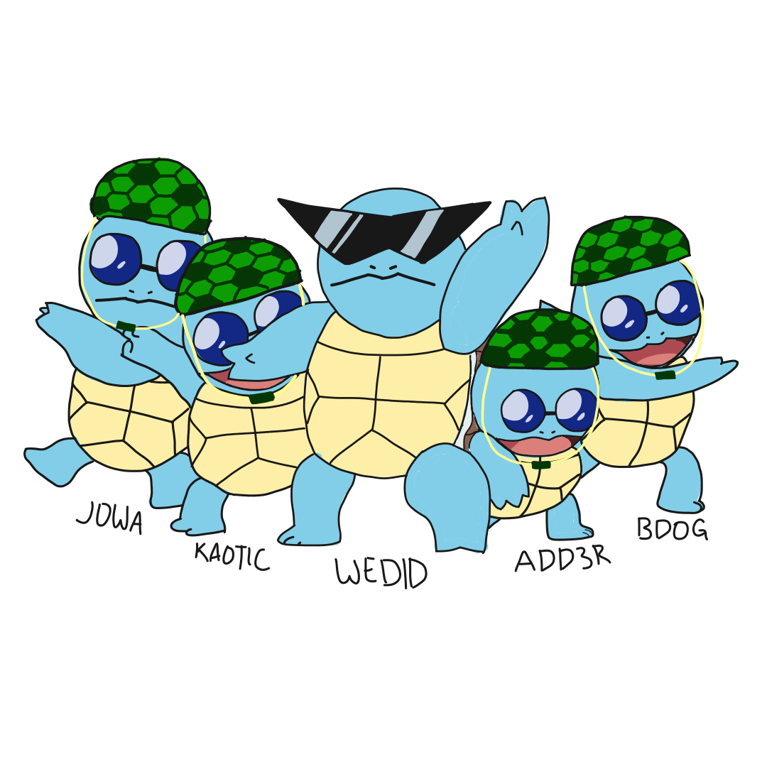 We're back for Challengers Split 3 with some new troops.

@Wedidofficial
<a href="/add3rTV/">add3r</a>
<a href="/bdog2916/">bdog</a> 
<a href="/jowasama/">jowa</a> 
<a href="/Kaoticcc1/">Kaoticc</a> 
 
See you all in the server 🫡🐢