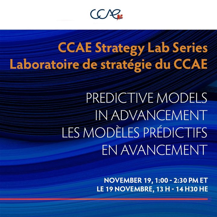 CCAECanada's tweet image. Tomorrow! 
Join Dominic Law of Concordia University, alongside members from the Concordia Advancement Services team for the CCAE Strategy Lab on #PredictiveModels in #Advancement. 

Register now: site.pheedloop.com/event/EVEBQYMU…
Free for members