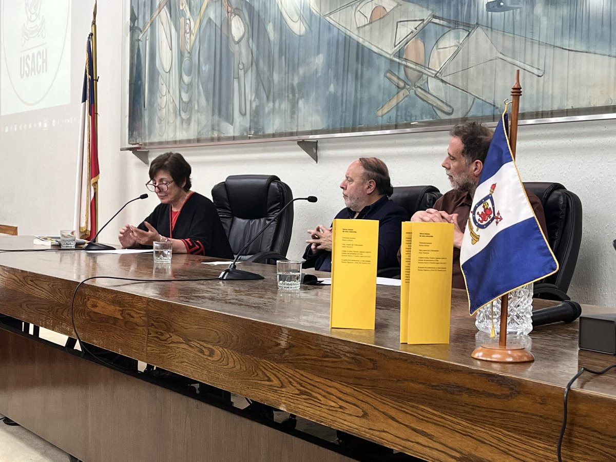 <a href="/Editorial_Usach/">Editorial USACH</a> 🔸Ahora | Inicia el panel de conversación del libro, donde se encuentran presentes la Dra. Alicia Salomone, profesora titular de la Universidad de Chile y el Dr. Alessandro Santoni, académico del Instituto de Estudios Avanzados (<a href="/ideausach/">Instituto de Estudios Avanzados</a>).